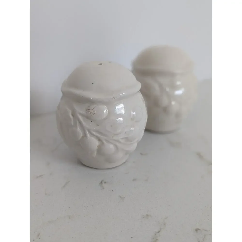 Savoir Vivre Fruit Promenade White Salt And Pepper Set